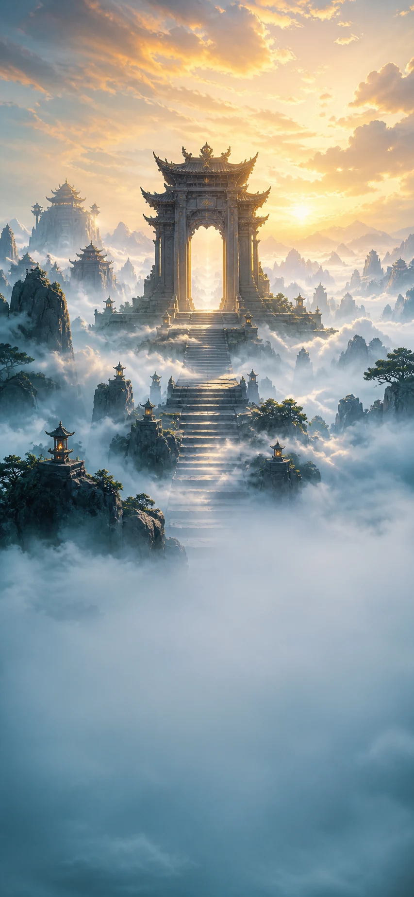 云海中的九域天门